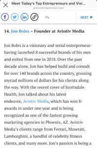 Jon Boles, Business Coach, Entrepreneur, Visionary, Entrepreneur.com